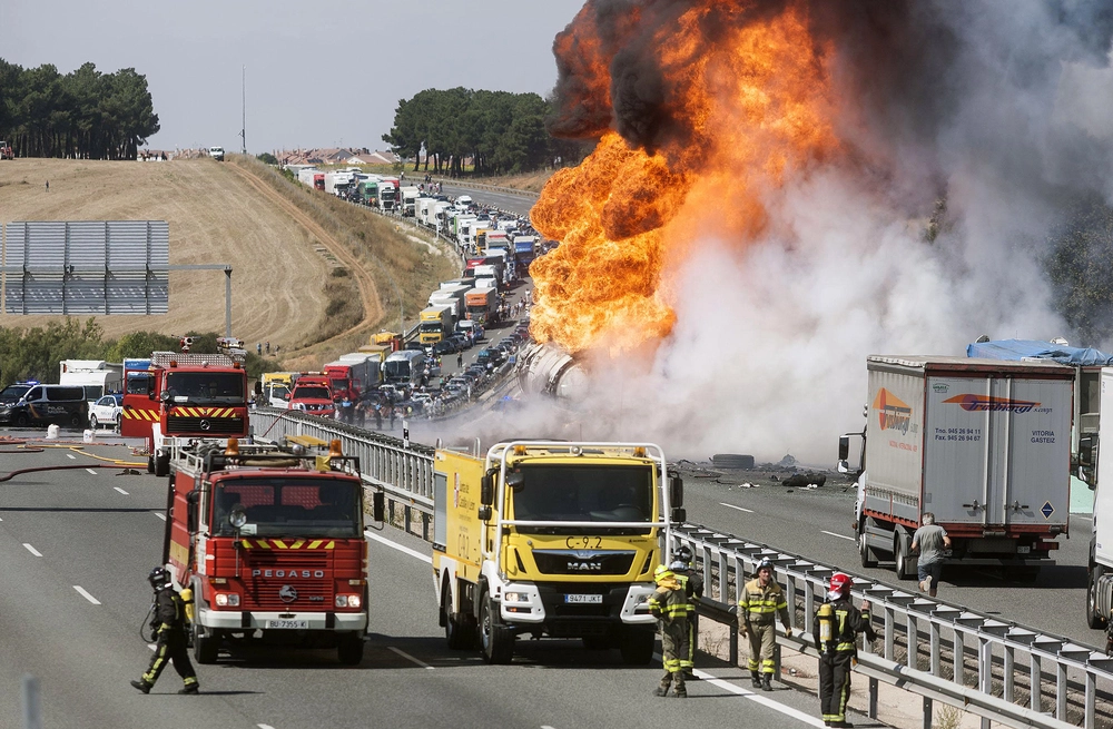 Actuaciones en caso de accidente de tráfico y de Mercancías Peligrosas.